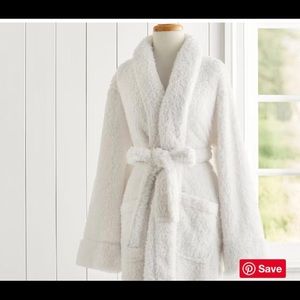 Pottery barn teddy bear robe